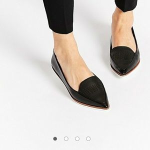 Aldo Hankes black contrast sole flats